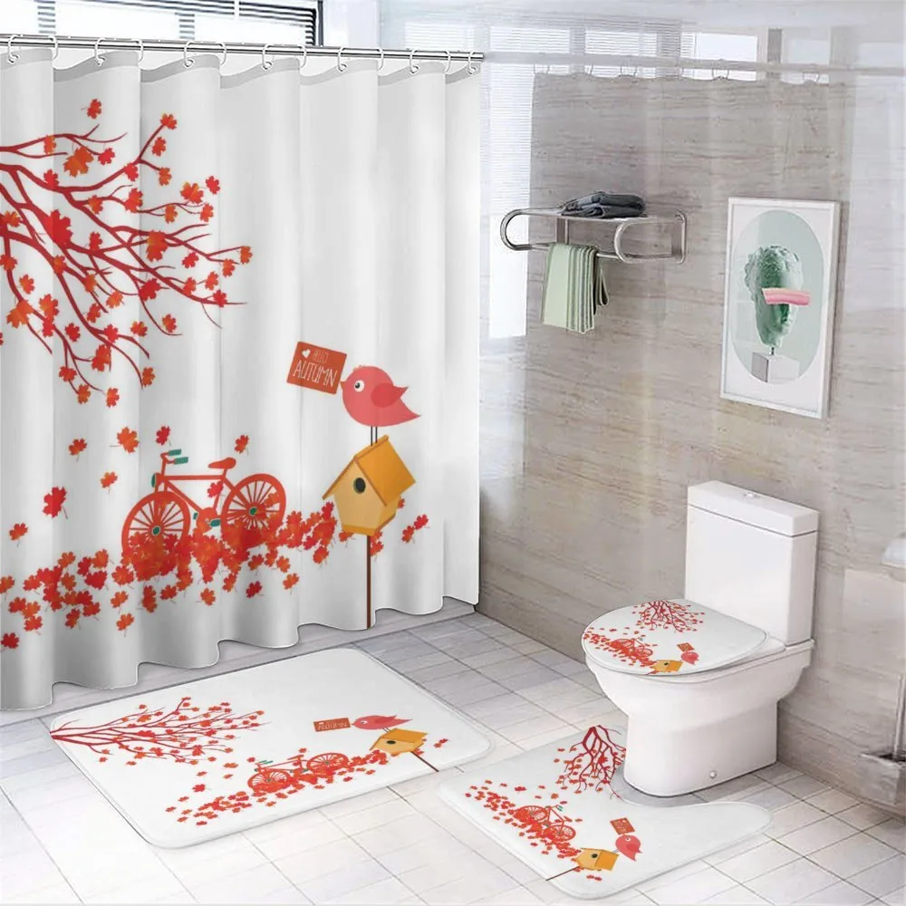 Tree Leaves Foliage — 4-Piece Bathroom Set preview