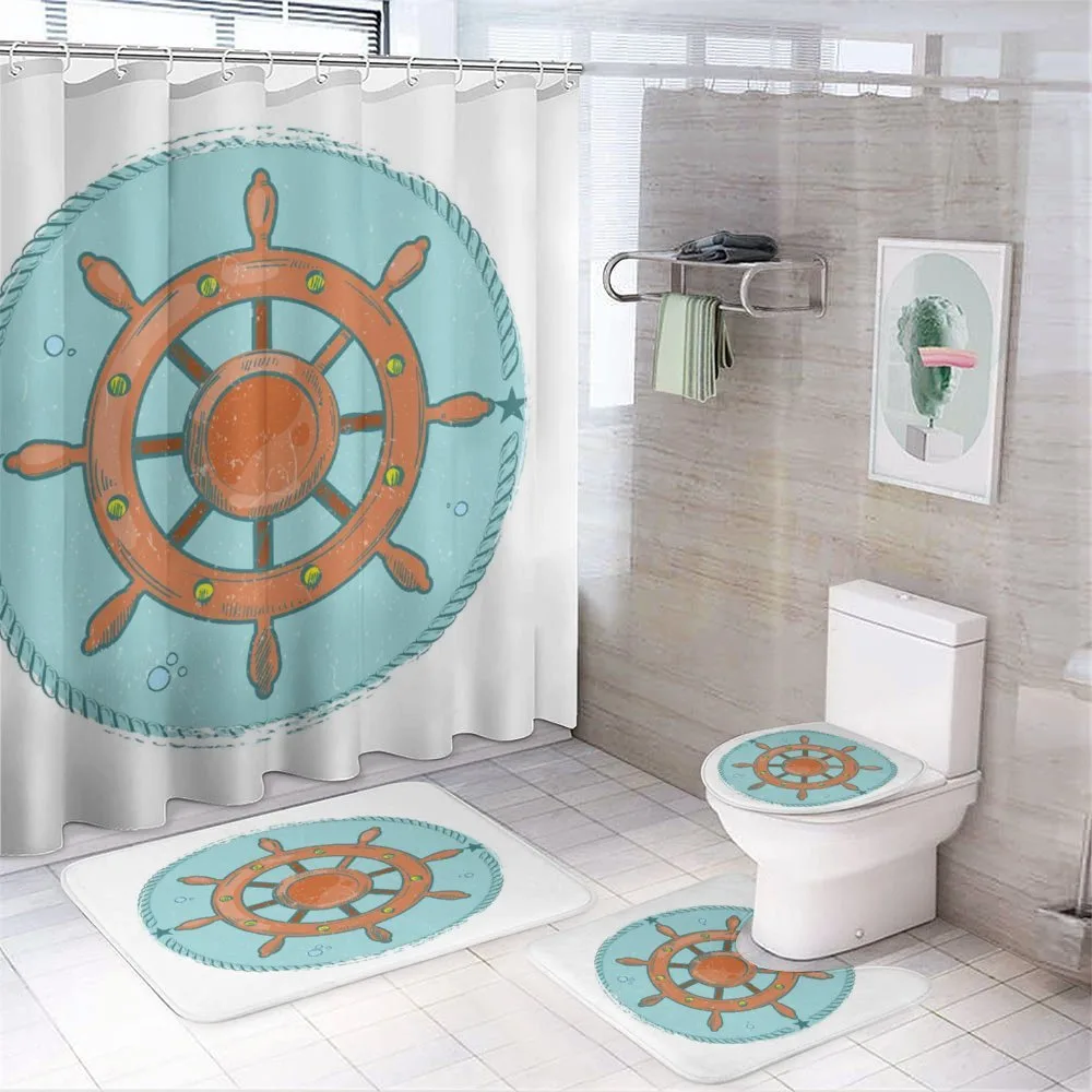 Wheel Cartoon — 4-Piece Bathroom Set preview