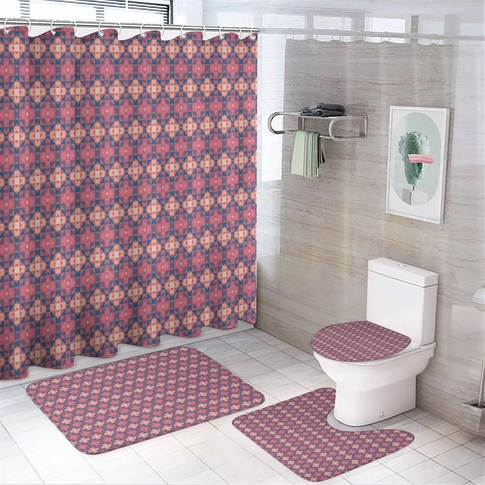 Aztec Folk Pattern — 4-Piece Bathroom Set preview