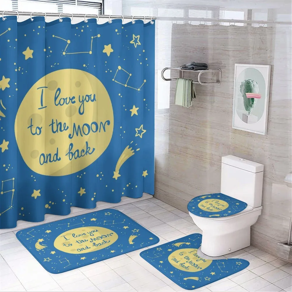 Comet Astronomy Star — 4-Piece Bathroom Set preview