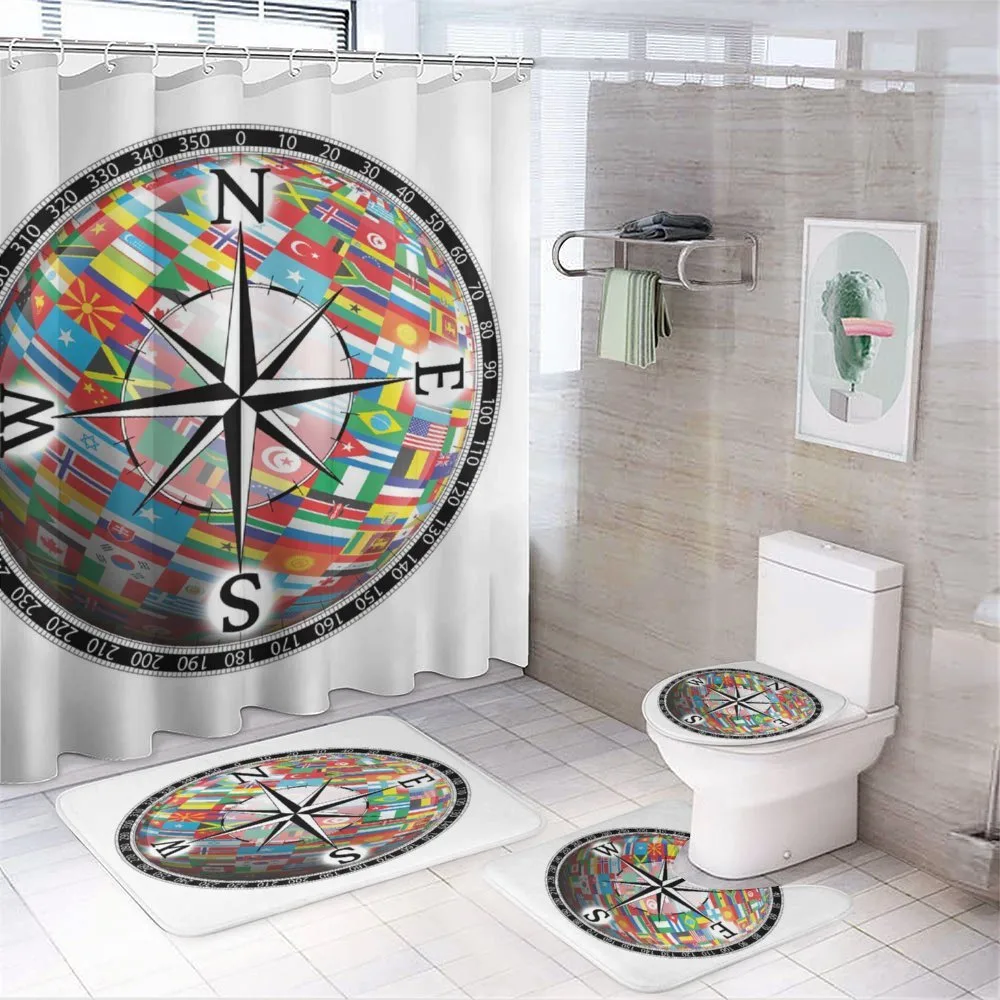 Flags of Globe Unity — 4-Piece Bathroom Set preview