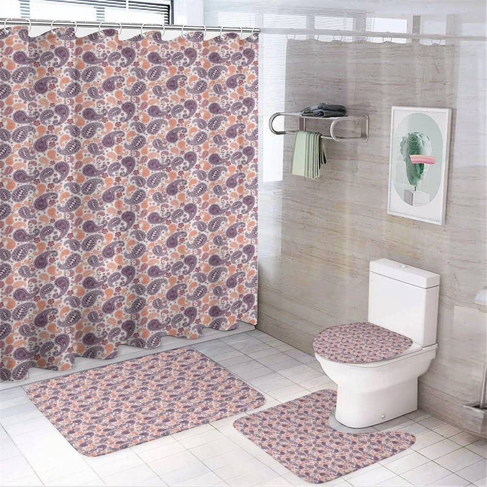 Oriental Floral Art — 4-Piece Bathroom Set preview