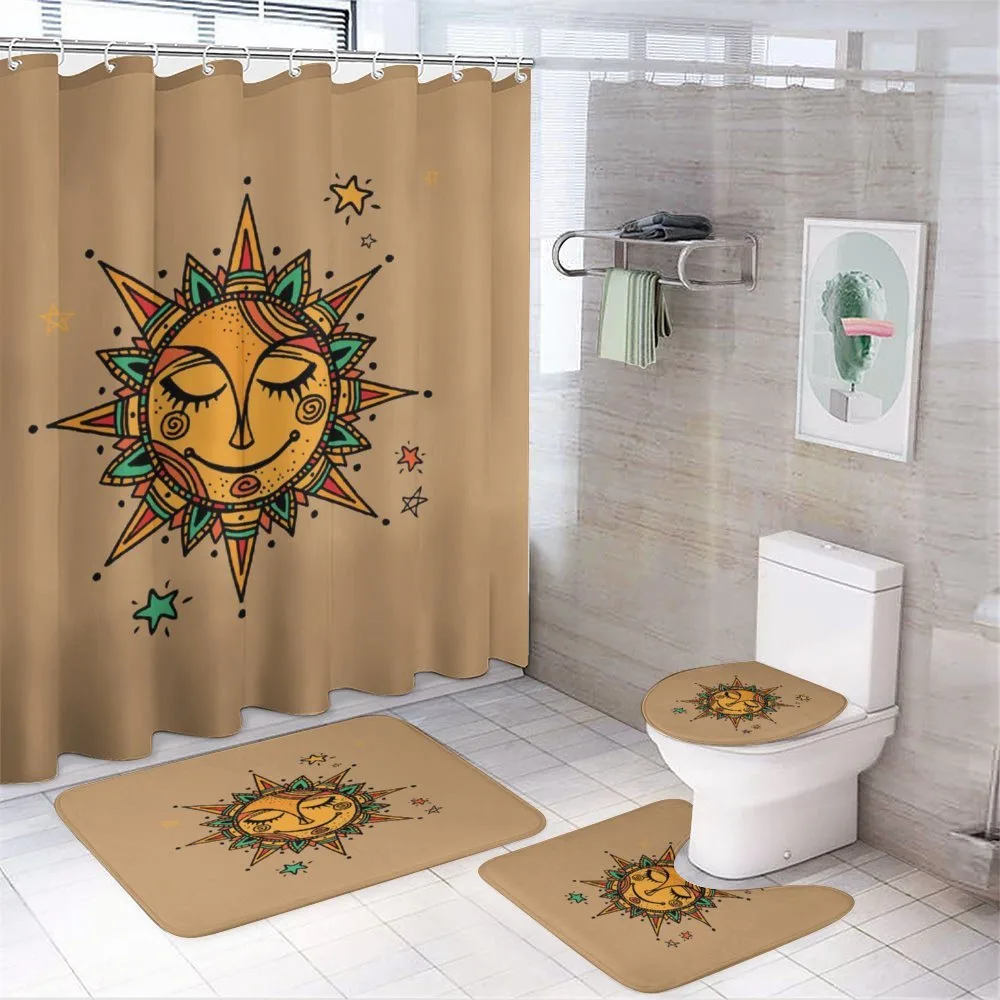 Triangles with Circles — 4-Piece Bathroom Set preview