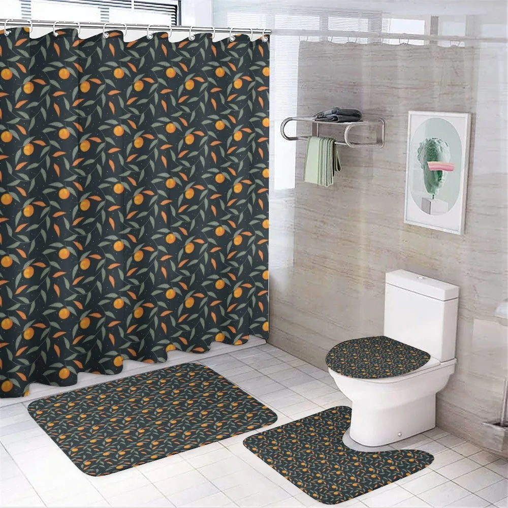 Citrus Fruits Branches — 4-Piece Bathroom Set preview