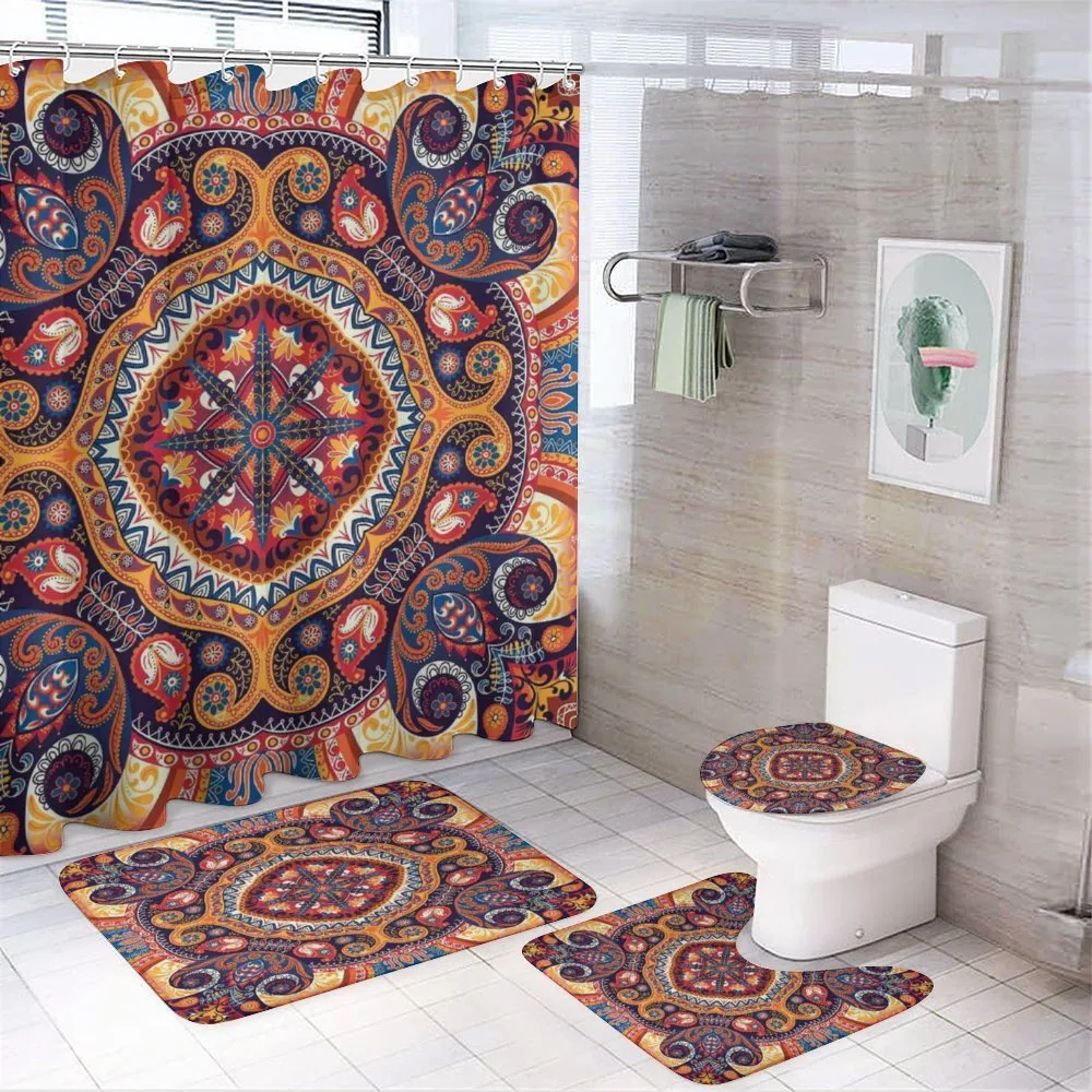 Flower Rug 4-Piece Bathroom Set product video