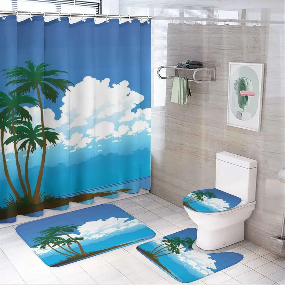 Hawaiian Holiday Island — 4-Piece Bathroom Set preview