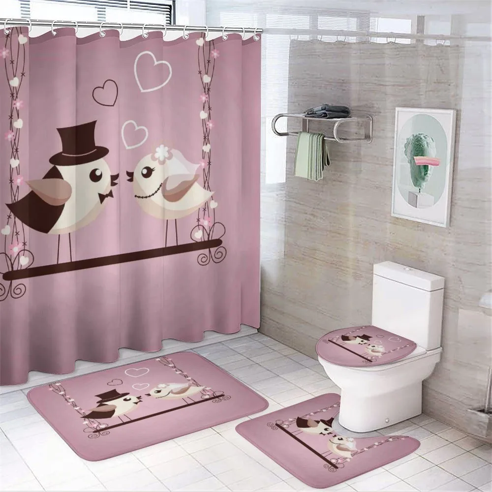 Tweeting Sparrows — 4-Piece Bathroom Set preview