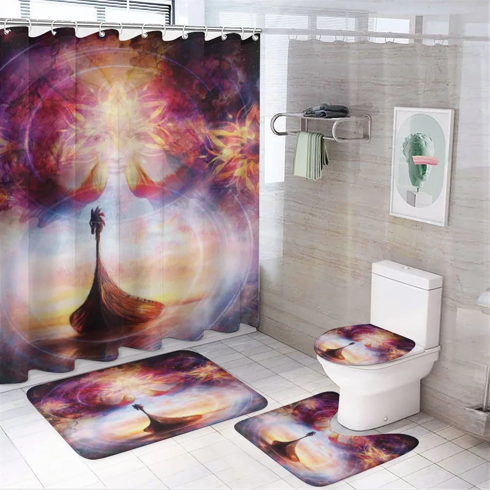 Dragon Head Boat Violet — 4-Piece Bathroom Set preview