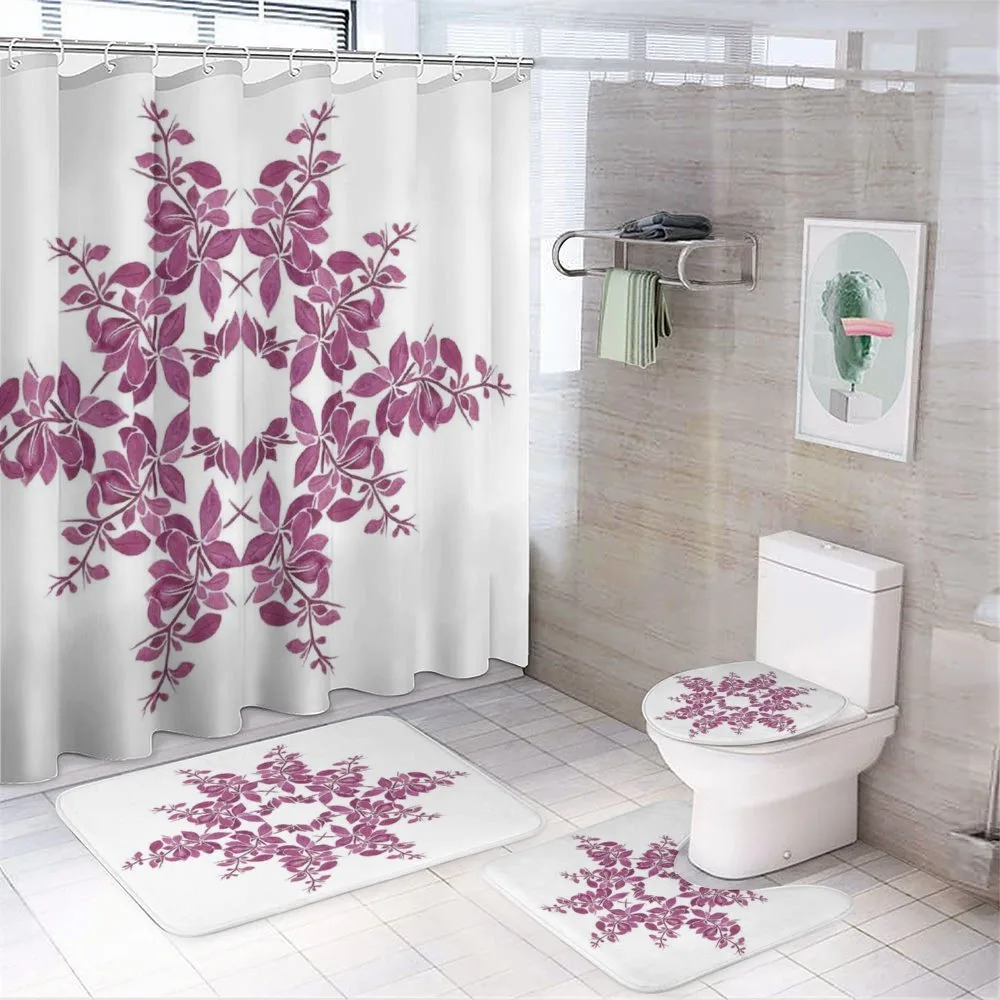 Bridal Flower Bouquet — 4-Piece Bathroom Set preview