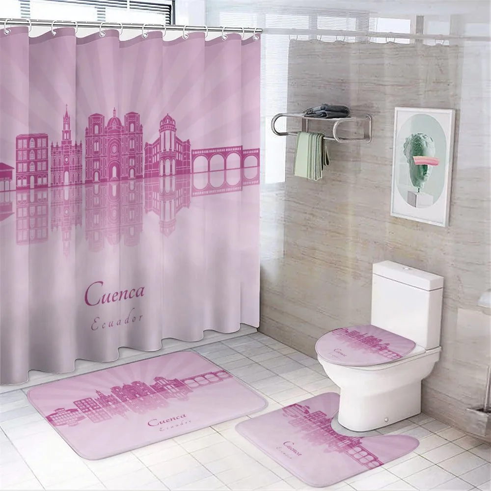Cuenca City Skyline Travel — 4-Piece Bathroom Set preview