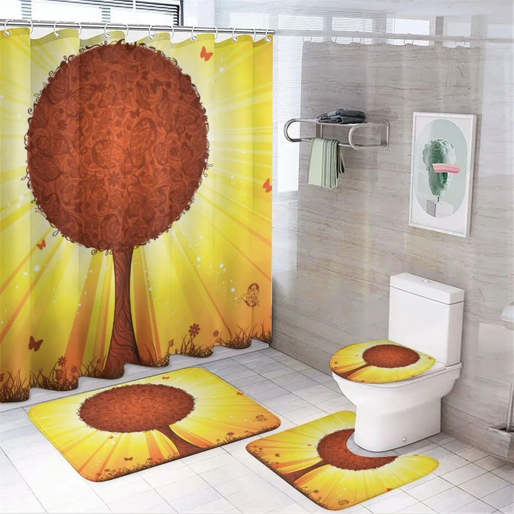 Fantasy Stripes Butterflies — 4-Piece Bathroom Set preview