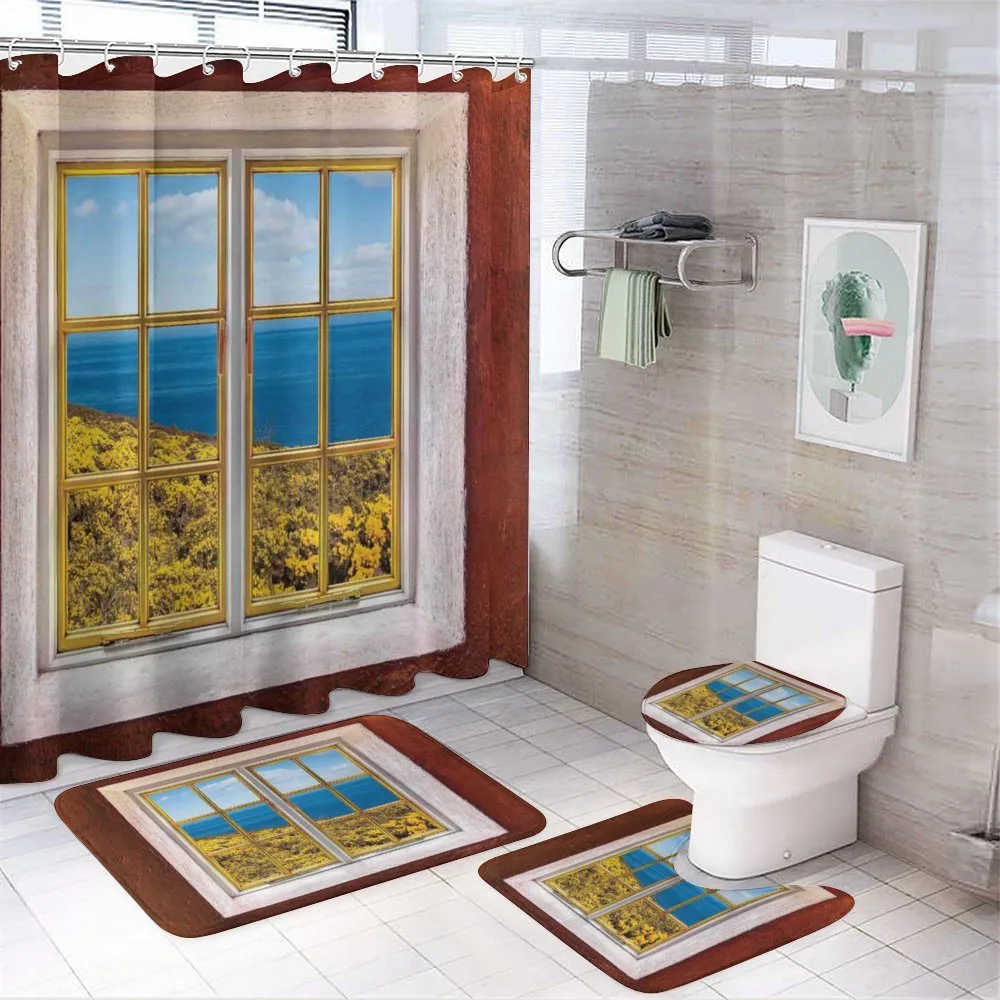 Tropical Scenery Holiday — 4-Piece Bathroom Set preview