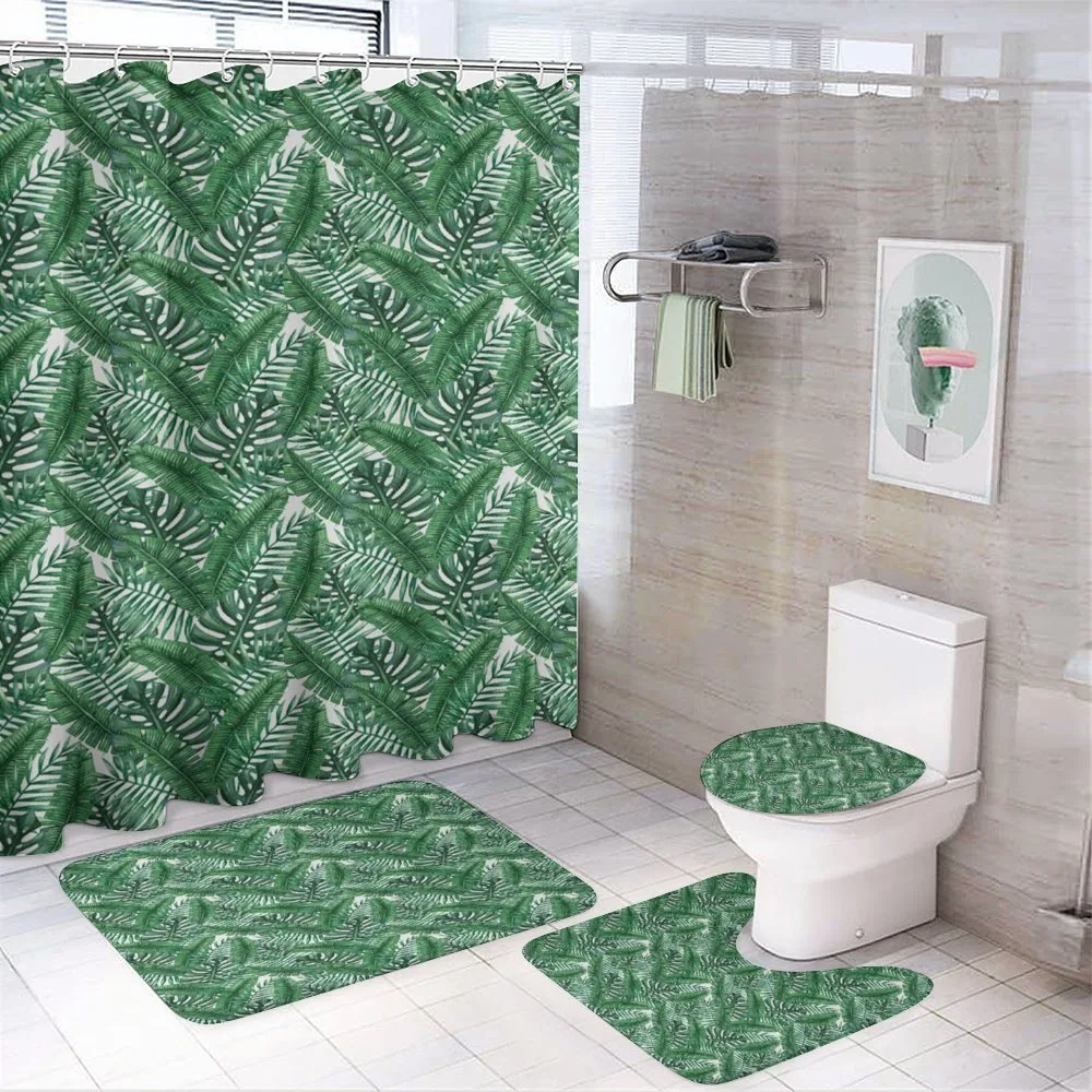Watercolor Jungle — 4-Piece Bathroom Set preview