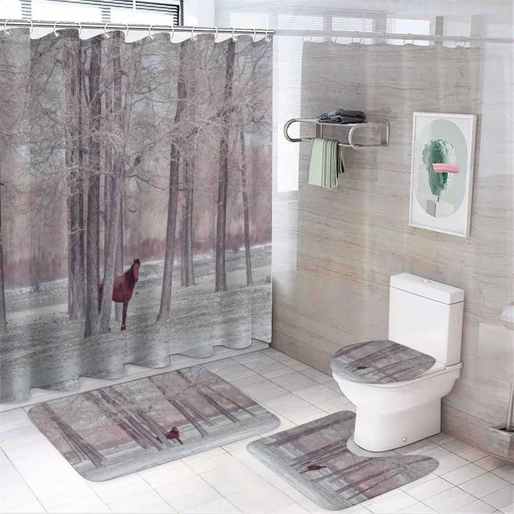 Horse Forest Stands — 4-Piece Bathroom Set preview