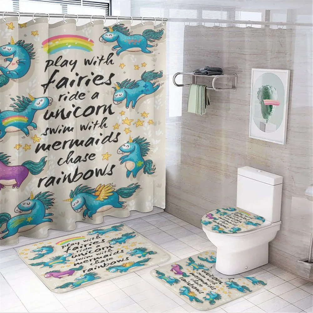 Rainbow Stars Kids — 4-Piece Bathroom Set preview