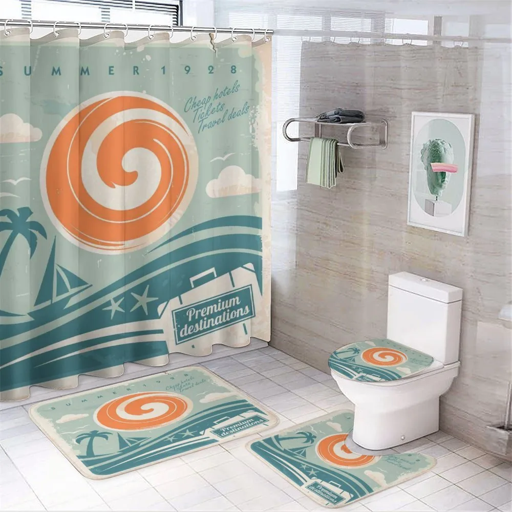 Retro Art Summer — 4-Piece Bathroom Set preview