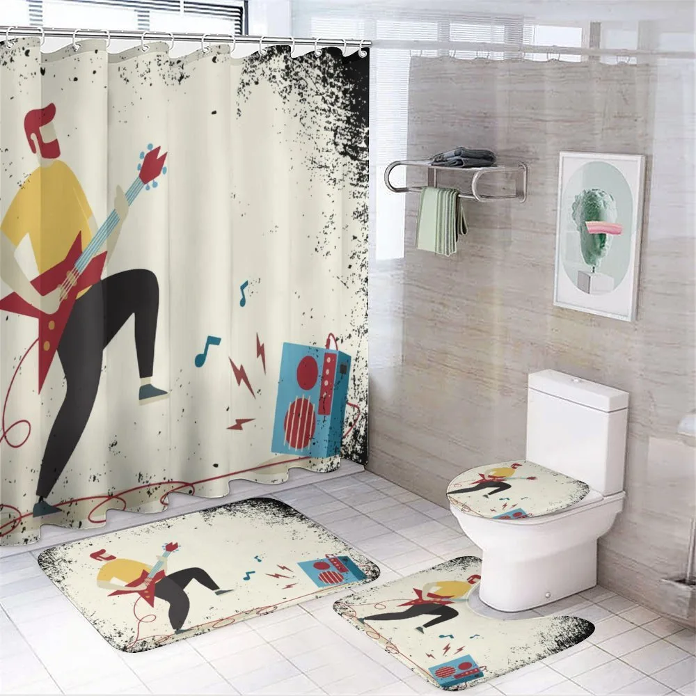 Young Man Performing — 4-Piece Bathroom Set preview