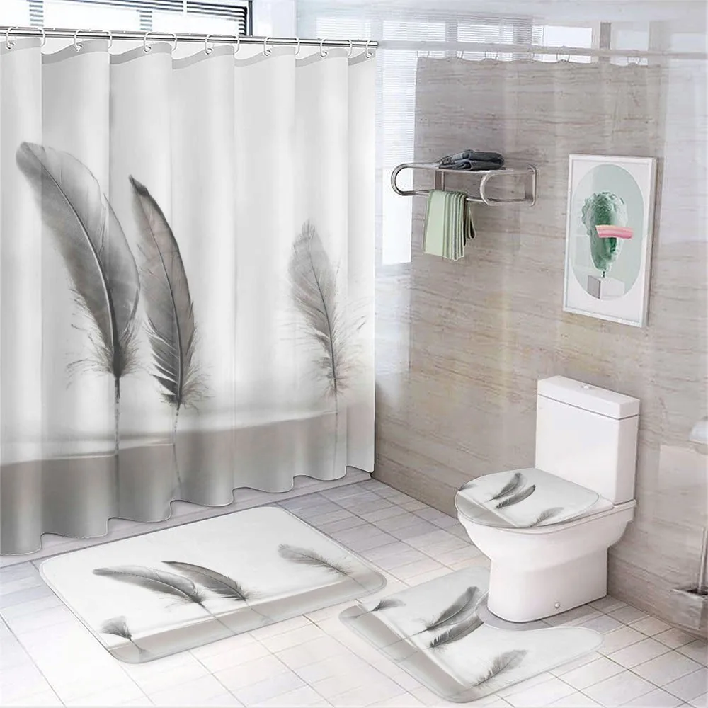 Delictae Plumes Design — 4-Piece Bathroom Set preview