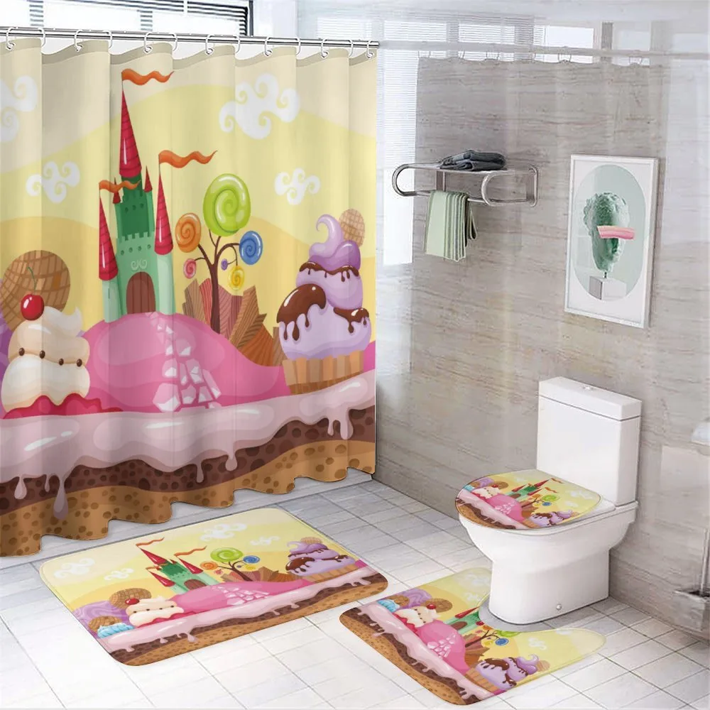 Kids Castle Scenery — 4-Piece Bathroom Set preview
