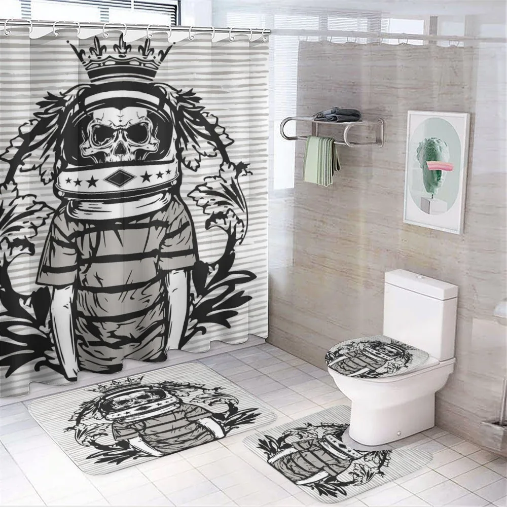Skull Astronaut Man — 4-Piece Bathroom Set preview