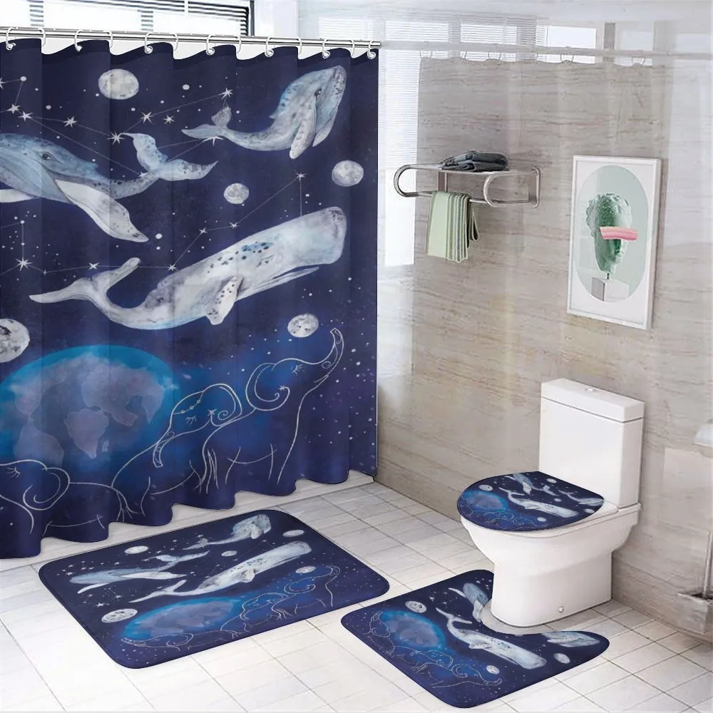 Space Universe Planet — 4-Piece Bathroom Set preview