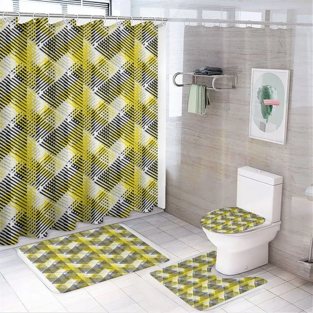 80's Geometric — 4-Piece Bathroom Set preview