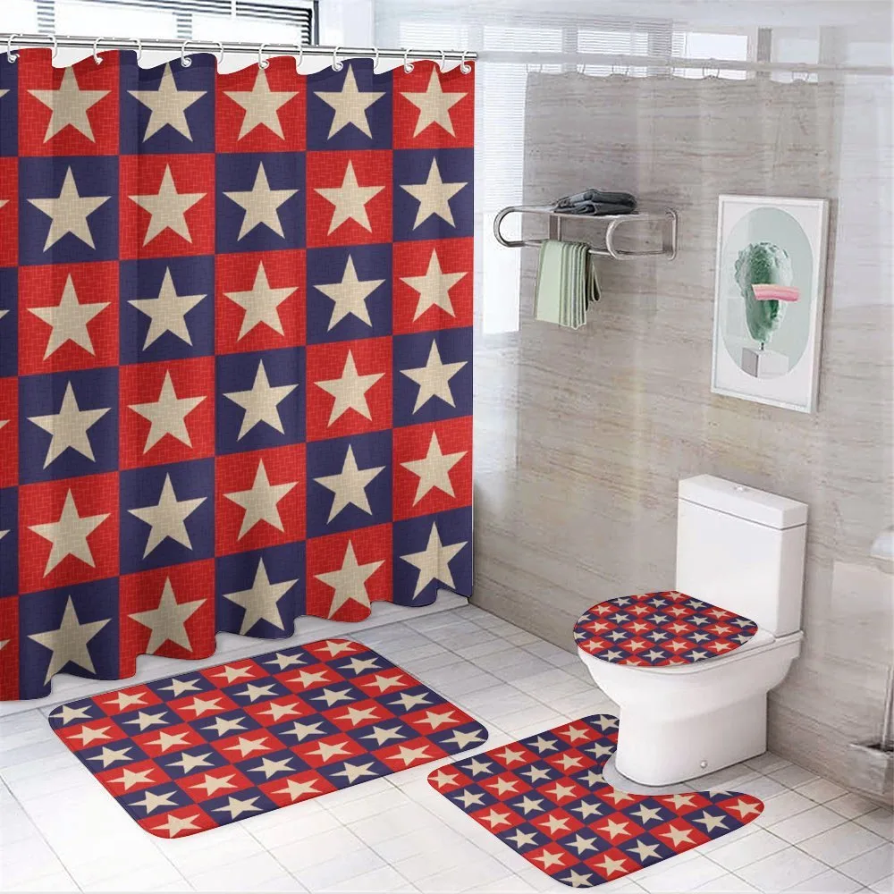 Checkered — 4-Piece Bathroom Set preview