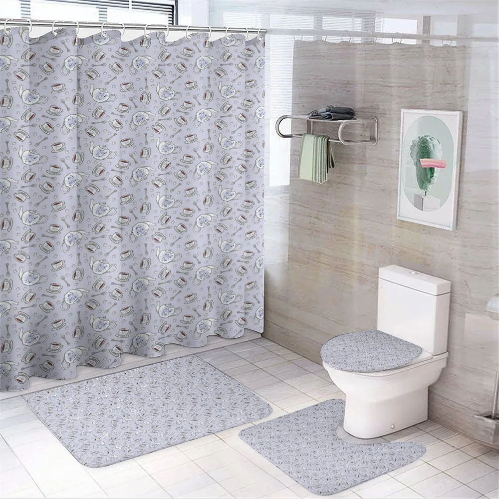Cups Pots and Spoons — 4-Piece Bathroom Set preview