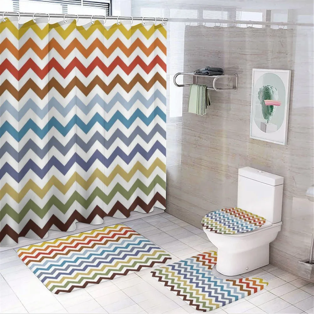 Easter Chevron Zigzag — 4-Piece Bathroom Set preview
