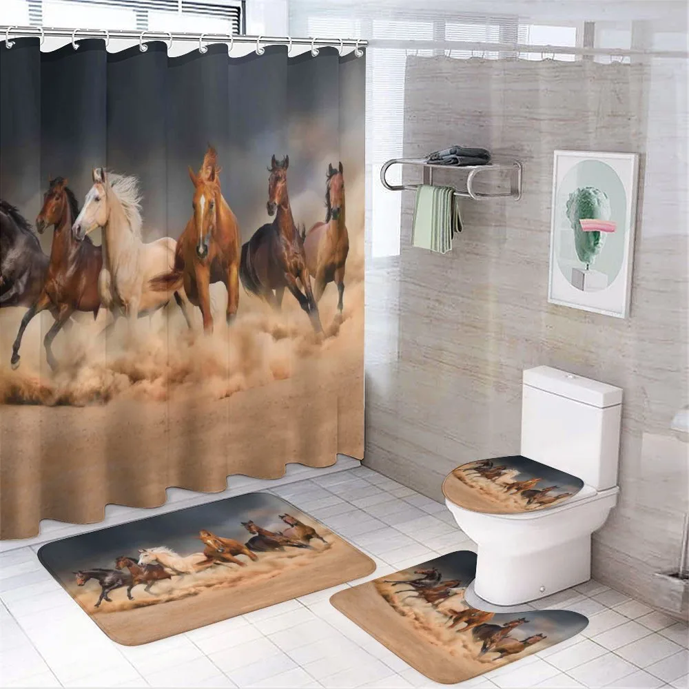 Equine Themed Animals — 4-Piece Bathroom Set preview