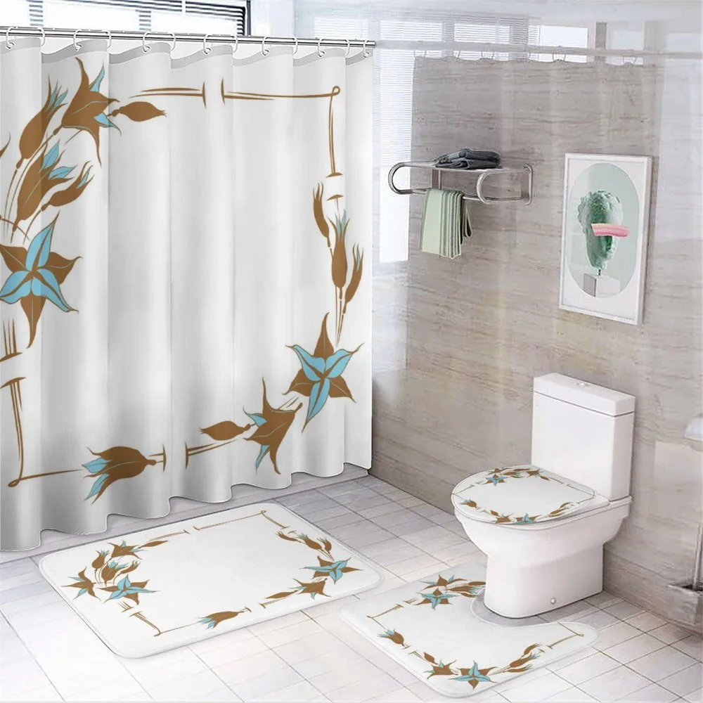 Floral Frame — 4-Piece Bathroom Set preview