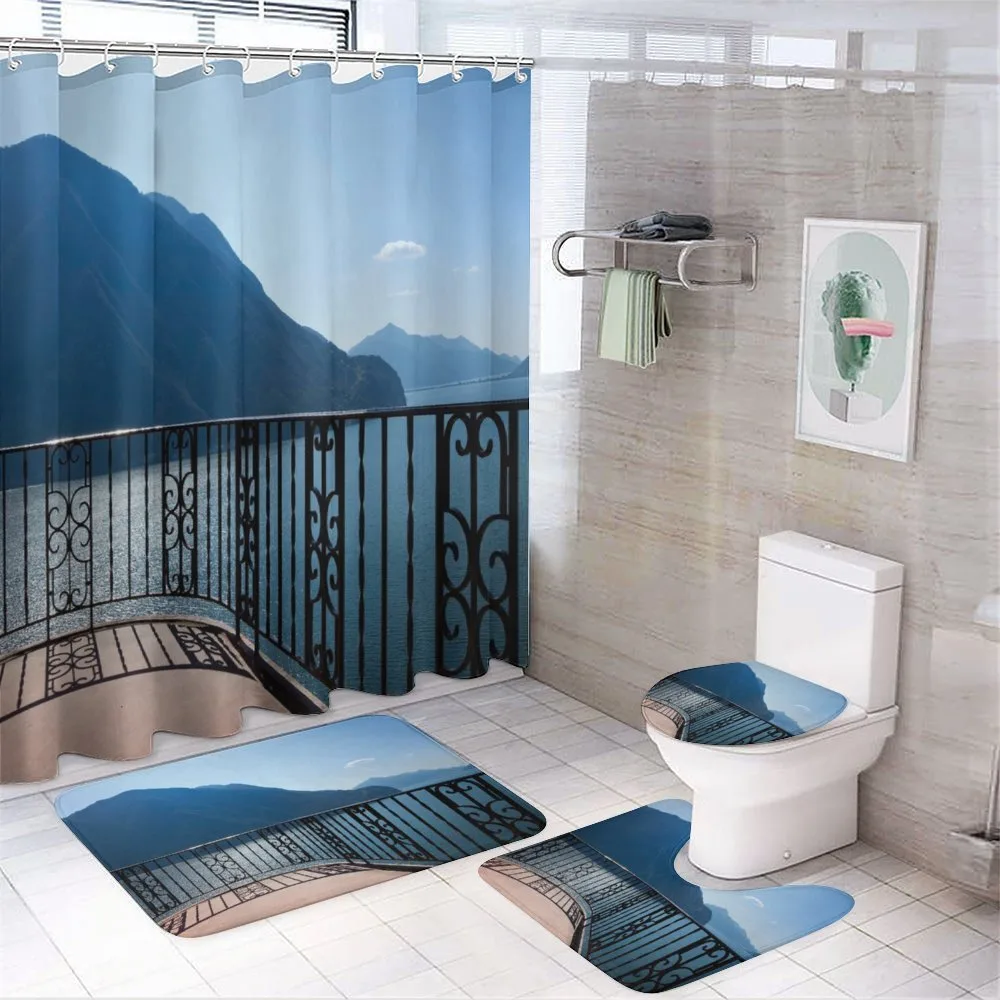 Island Mountain Ocean View — 4-Piece Bathroom Set preview