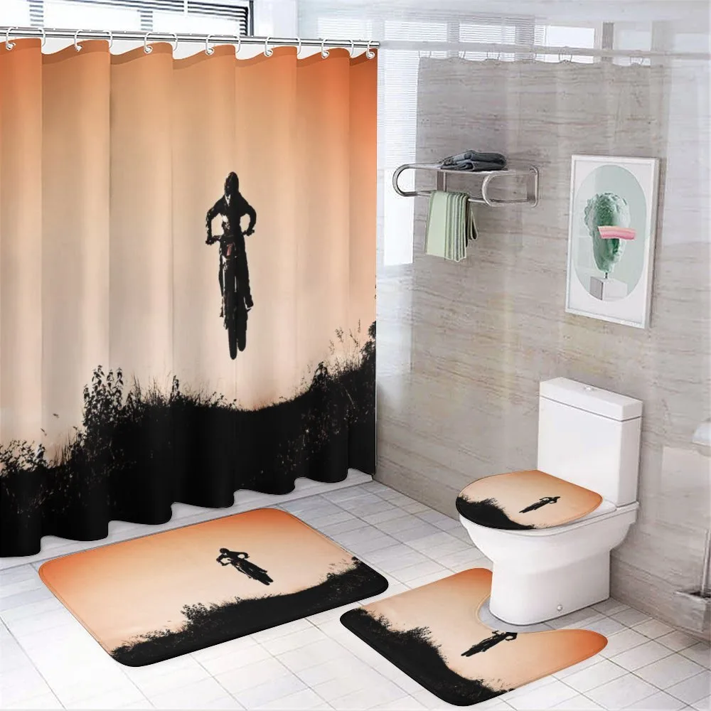 Motorbike Jump Hills — 4-Piece Bathroom Set preview