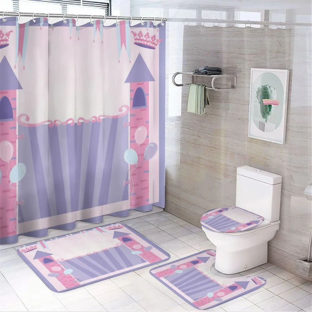 Party Theme Curtain Fortress — 4-Piece Bathroom Set preview