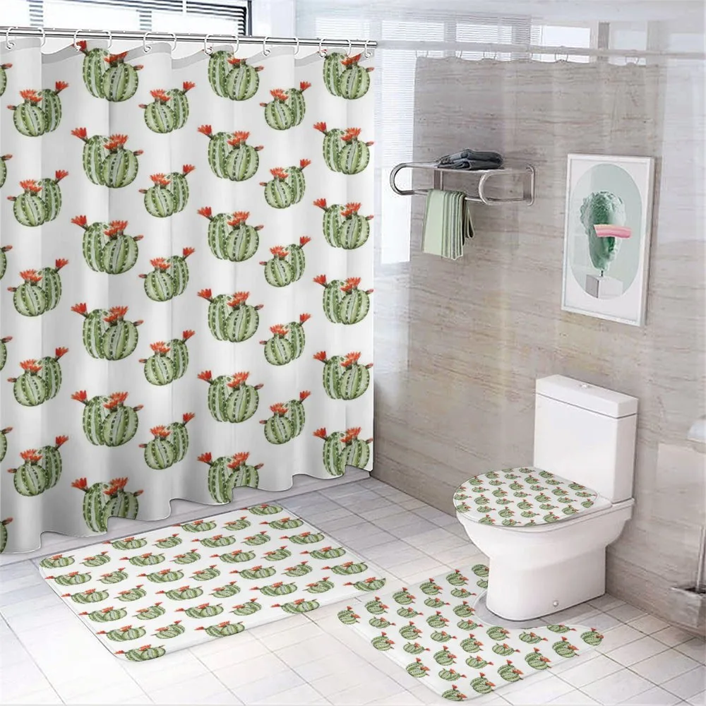 Watercolor Style — 4-Piece Bathroom Set preview