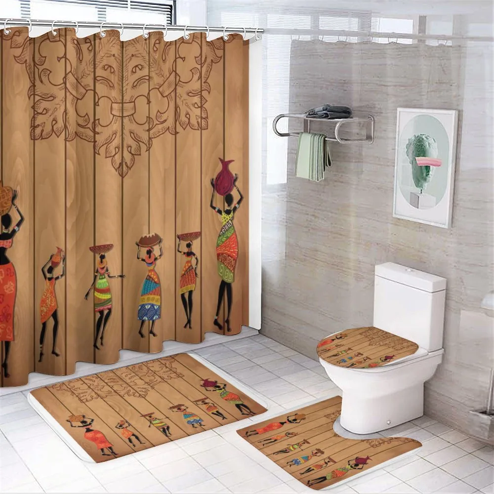 Aboriginal Girls Art — 4-Piece Bathroom Set preview