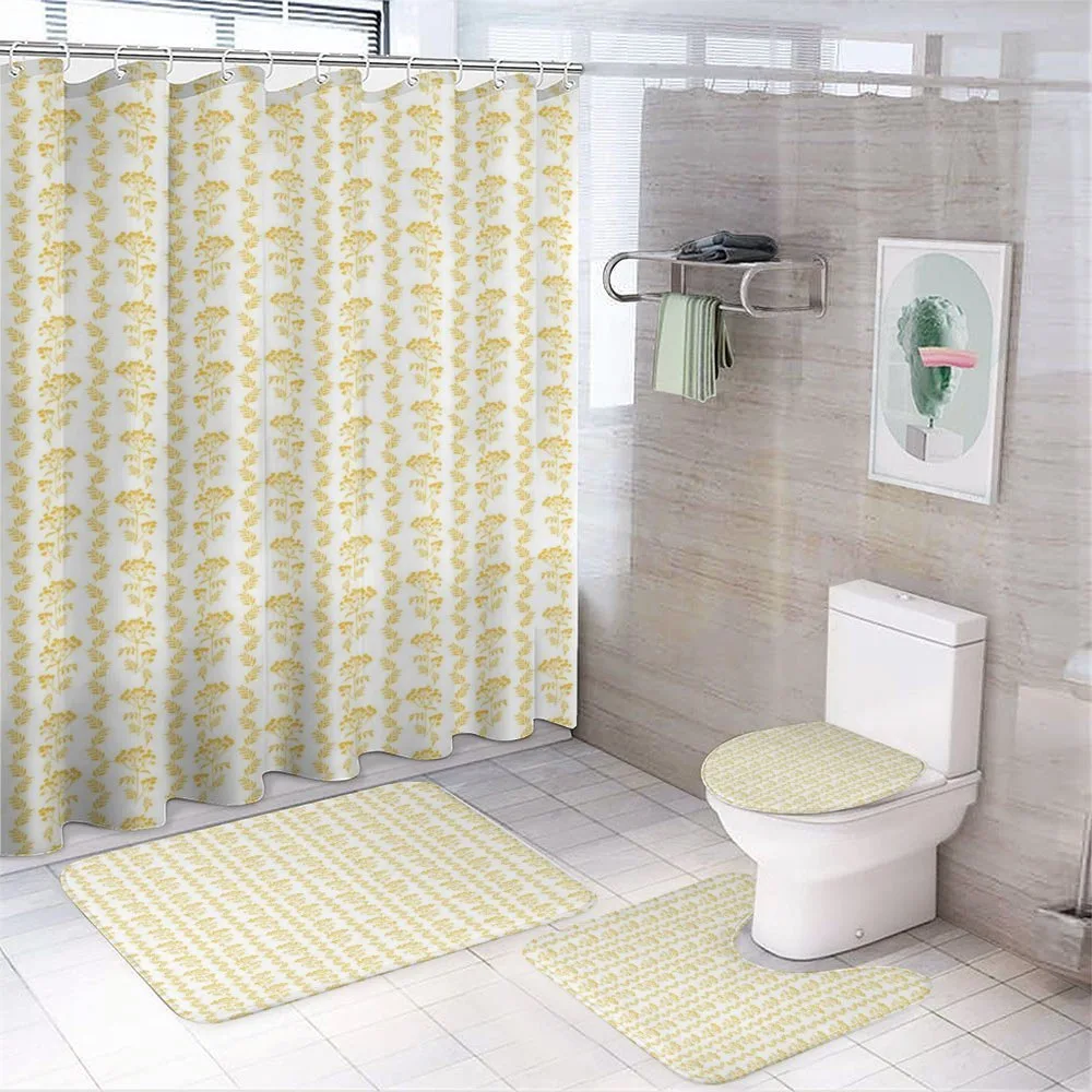 Branches Tansy Flowers — 4-Piece Bathroom Set preview
