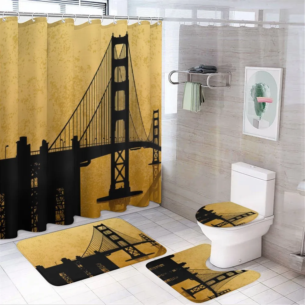Golden Gate Bridge Art — 4-Piece Bathroom Set preview