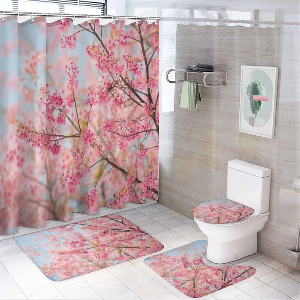 Japanese Sakura Cherry — 4-Piece Bathroom Set preview