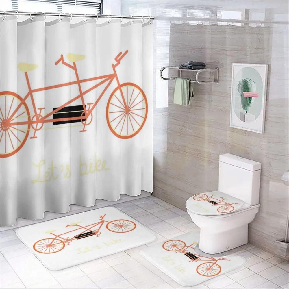Lets Bike Retro Vehicle — 4-Piece Bathroom Set preview