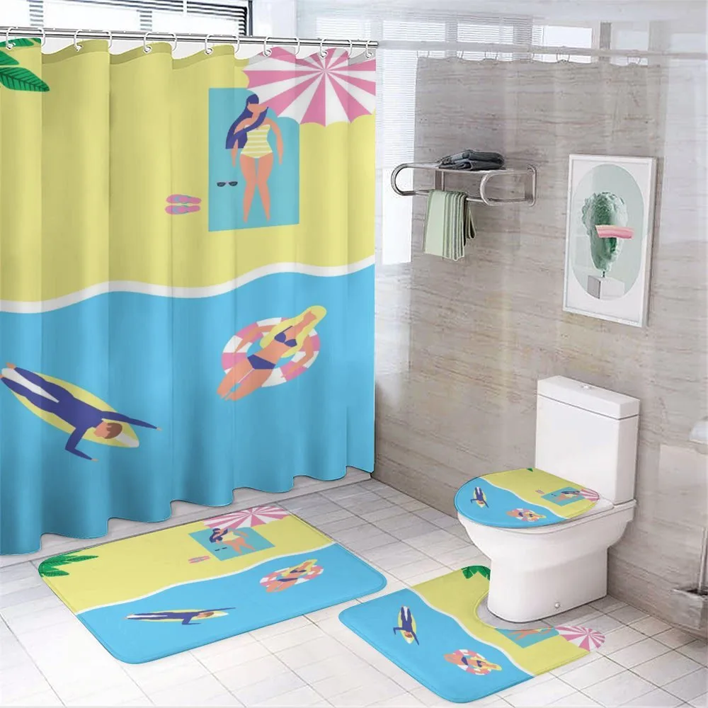 Summer Holiday People — 4-Piece Bathroom Set preview