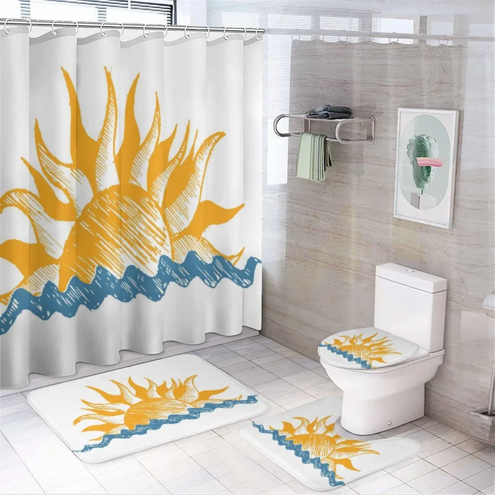 Sun and Fire Like Beams — 4-Piece Bathroom Set preview