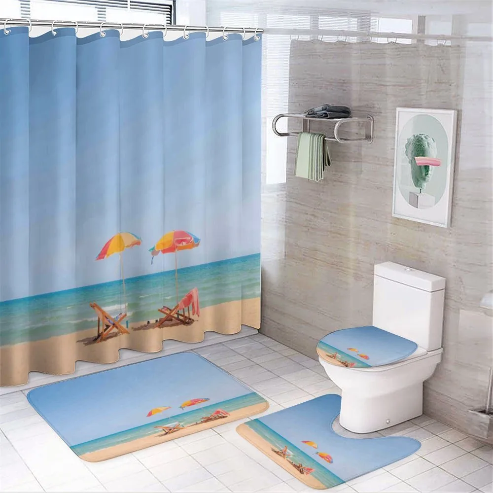 Chair Umbrella Relaxing — 4-Piece Bathroom Set preview