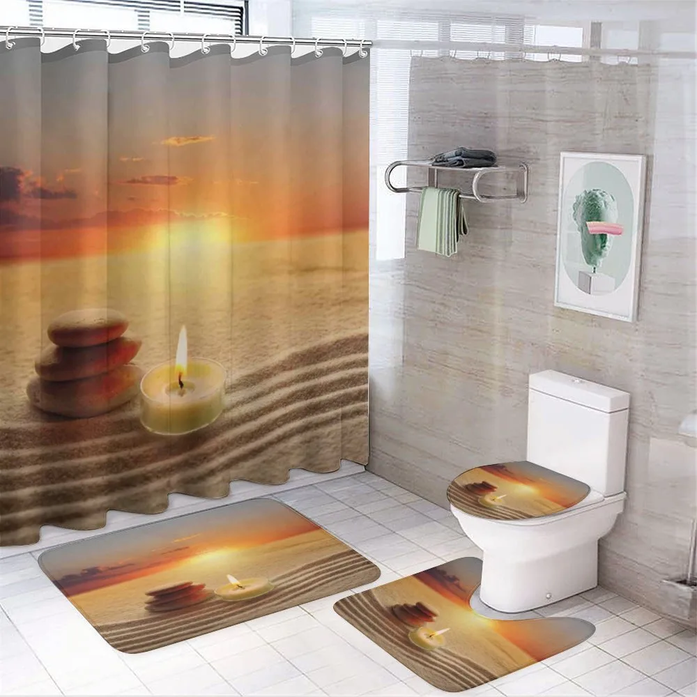 Meditation Yoga Candle — 4-Piece Bathroom Set preview