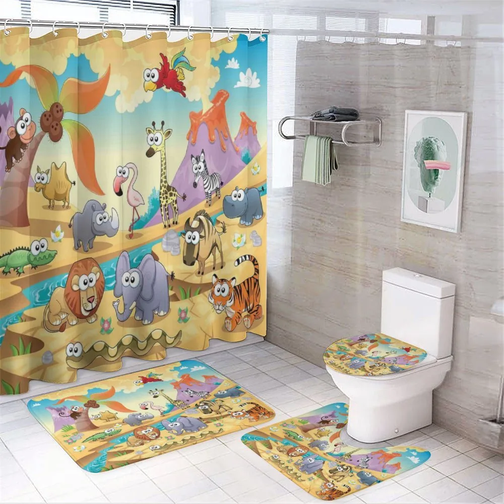 Nature Beasts Hippo — 4-Piece Bathroom Set preview