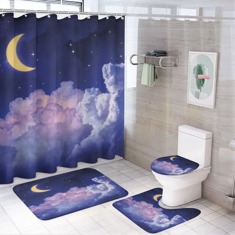 Stars in the Night Cosmic — 4-Piece Bathroom Set preview