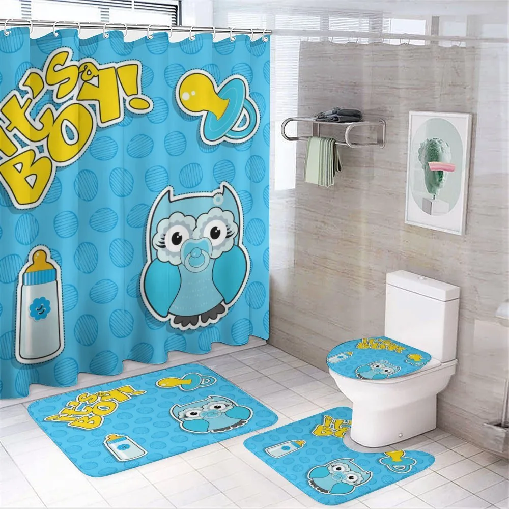 Boy Baby Owl Pacifier — 4-Piece Bathroom Set preview