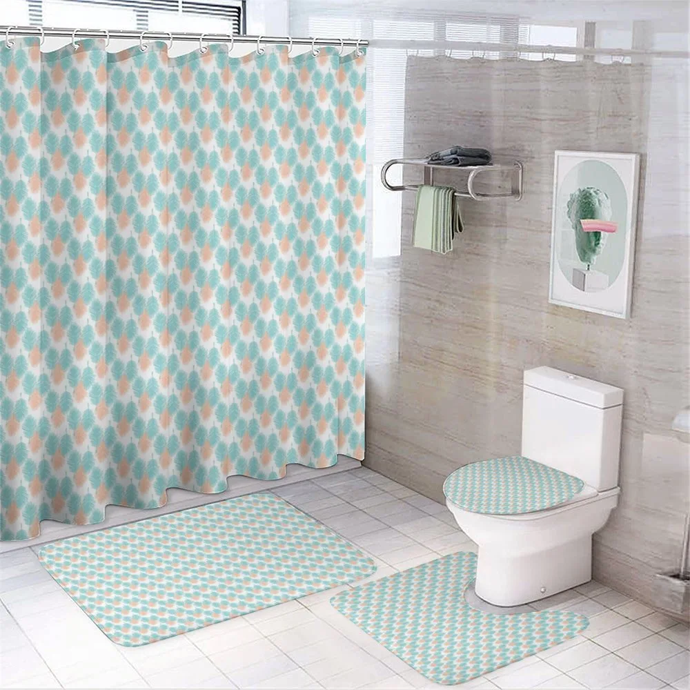 Tropical Island Palm Leaves — 4-Piece Bathroom Set preview