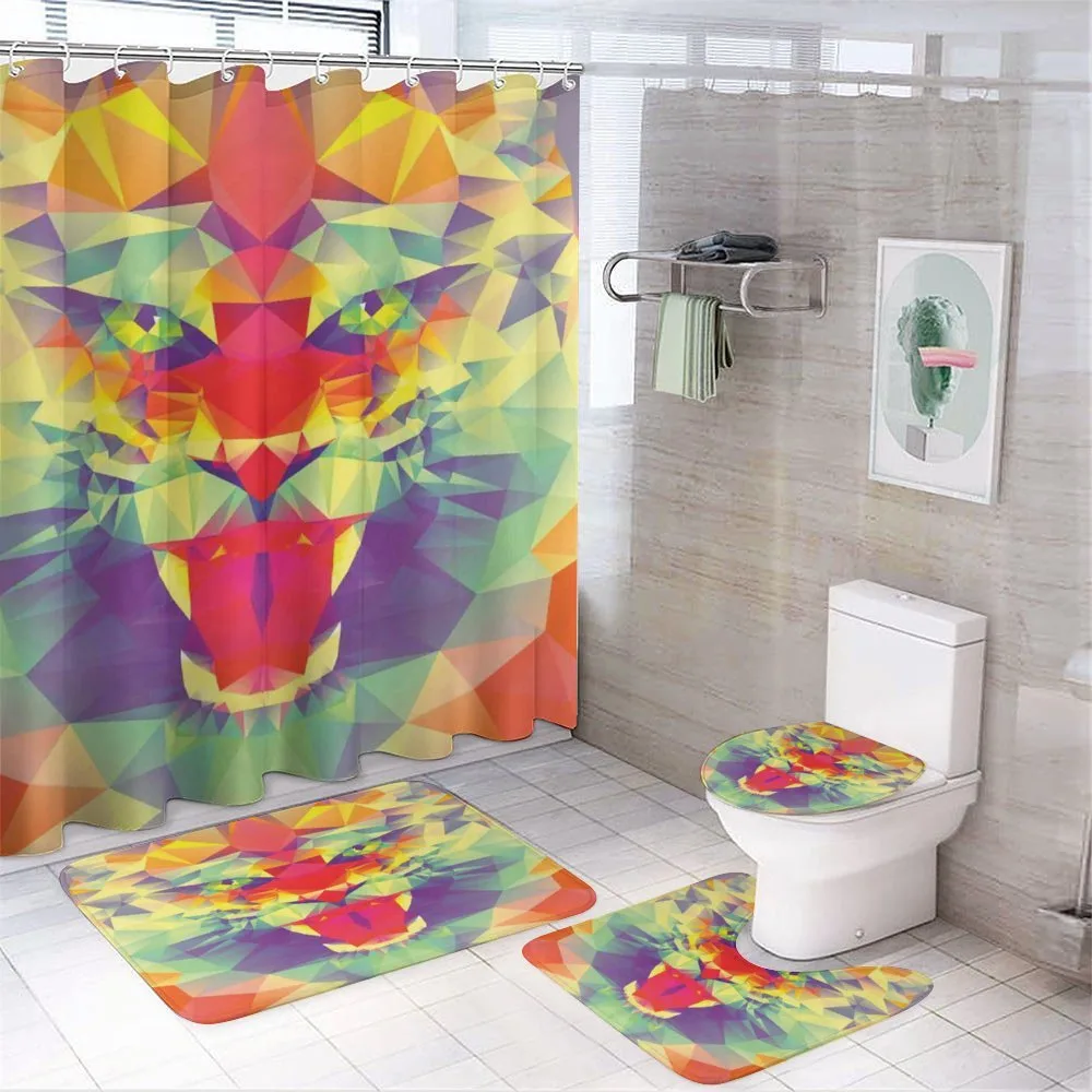 King of Jungle Lion — 4-Piece Bathroom Set preview