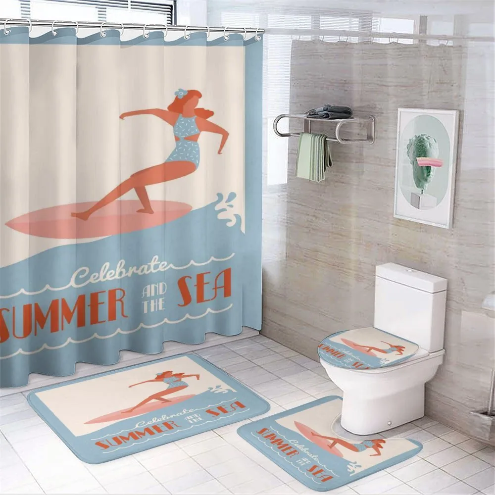 Summer and Sea — 4-Piece Bathroom Set preview